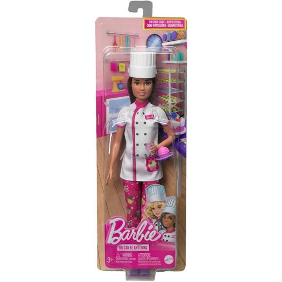 Barbie Career Doll Cute Pastry Chef Doll with Hat - Picture 6 of 6